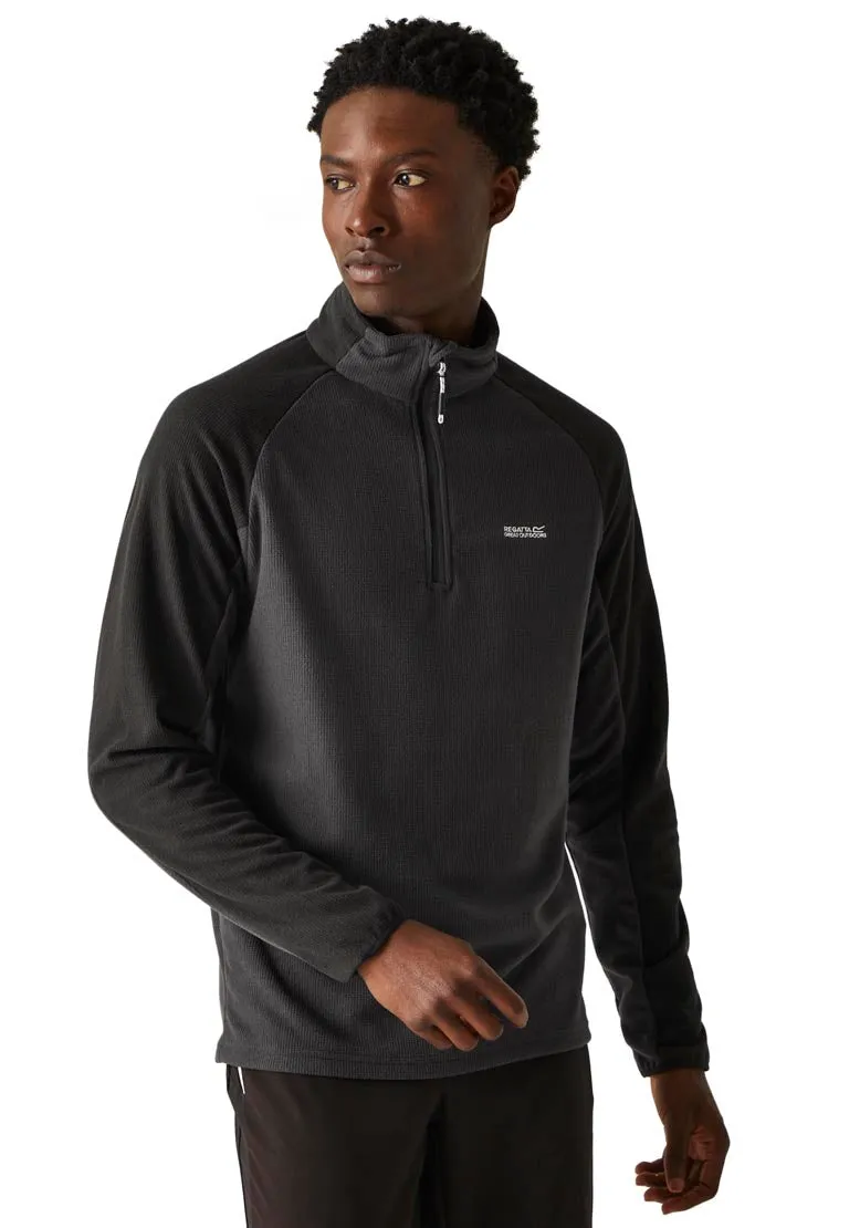 Elson Ii 1/4 Zip Fleece - Ash/black