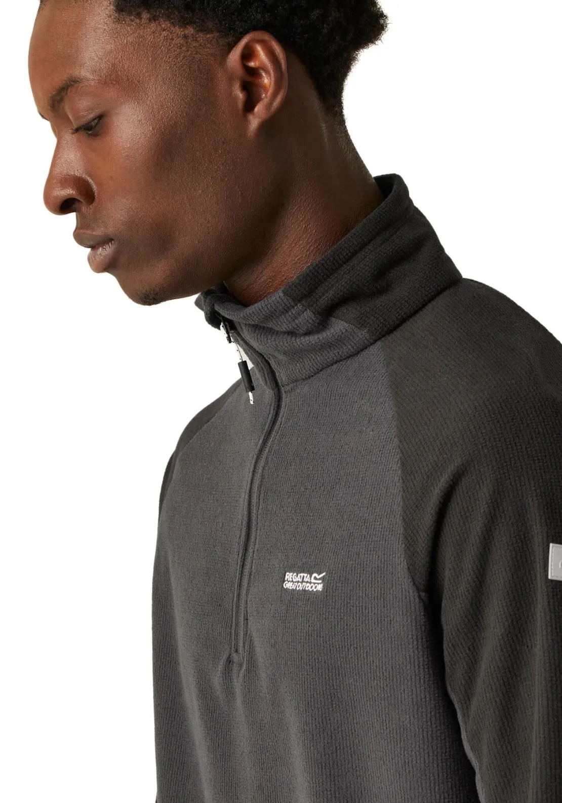 Elson Ii 1/4 Zip Fleece - Ash/black
