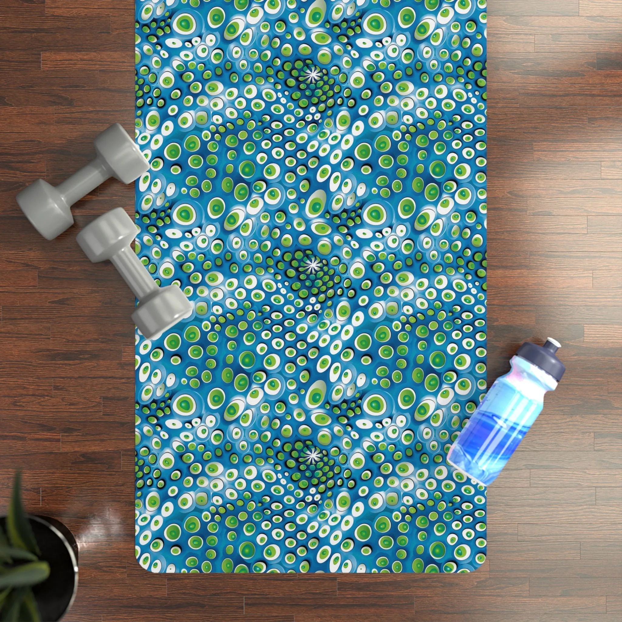 Embryonic Space Pods Rubber Yoga Mat - Unroll Serenity with Every Pose!