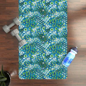Embryonic Space Pods Rubber Yoga Mat - Unroll Serenity with Every Pose!