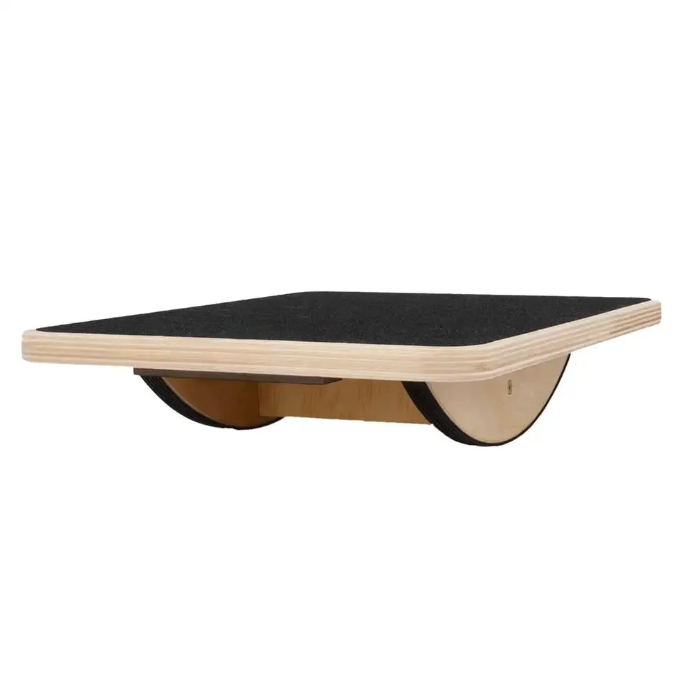Enhance Your Core Strength and Balance with Our Wooden Yoga Balance Board!