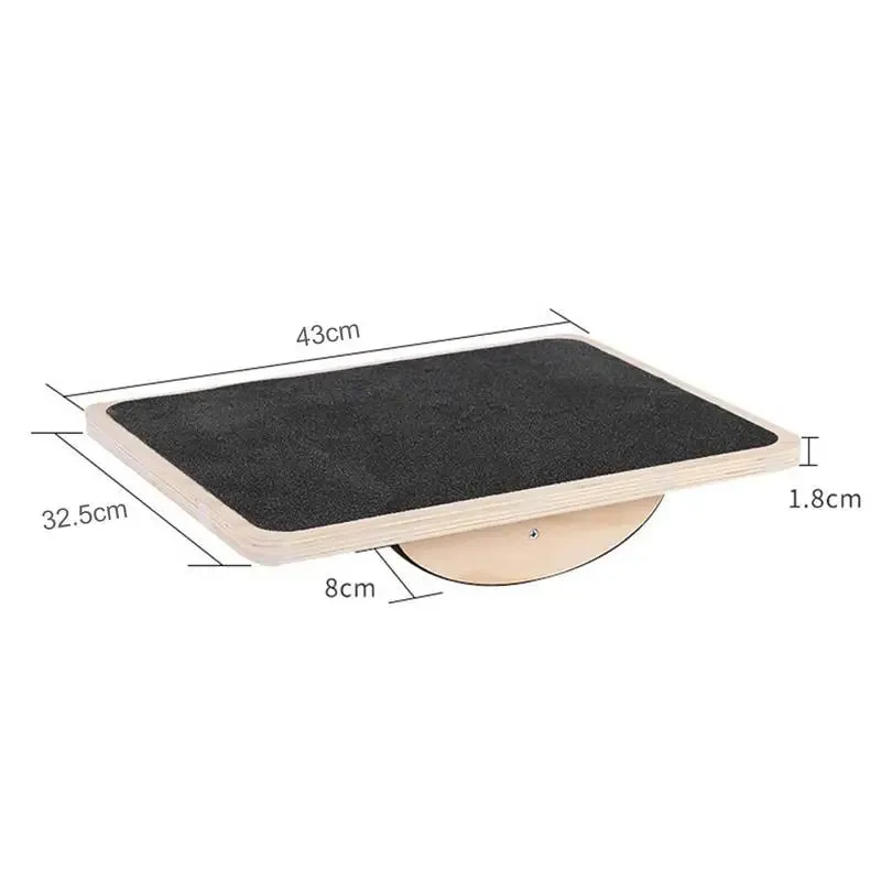 Enhance Your Core Strength and Balance with Our Wooden Yoga Balance Board!