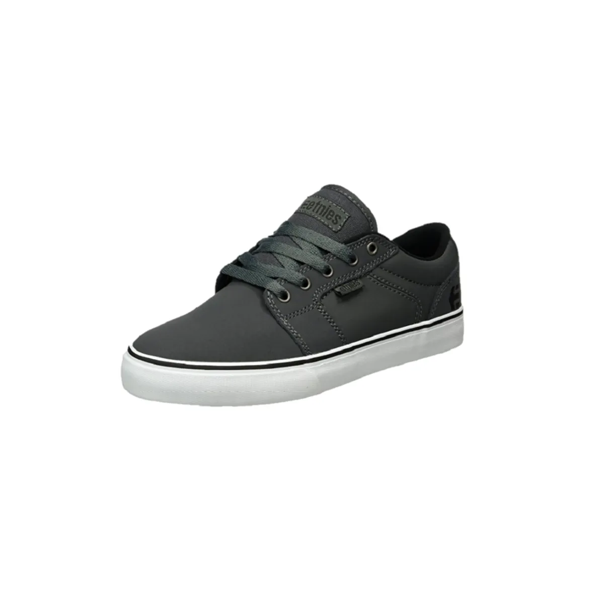 ETNIES 4101000351 039 BARGE LS MN'S (Medium) Grey/Black/White Canvas Skate Shoes