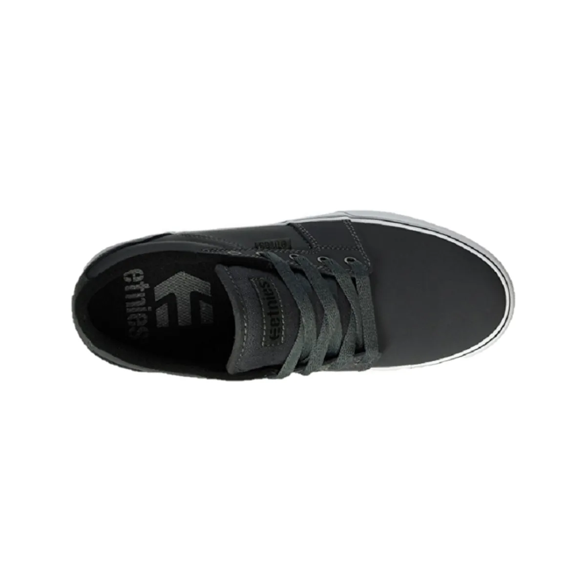 ETNIES 4101000351 039 BARGE LS MN'S (Medium) Grey/Black/White Canvas Skate Shoes