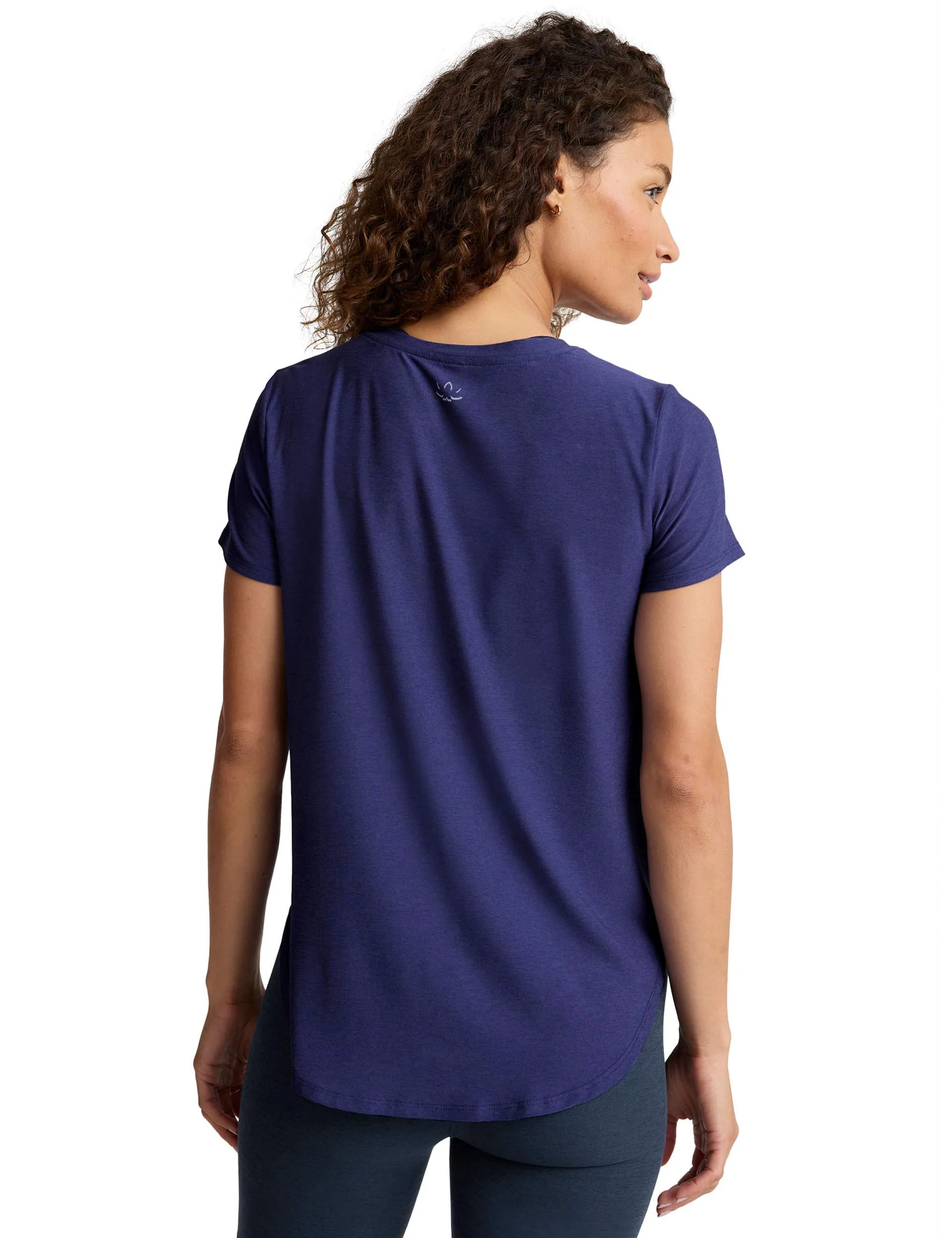 Featherweight on the Down Low Tee - Eternal Blue Heather