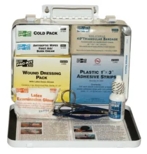 First Aid Only® 25 Person Vehicle First Aid Kits, Weatherproof Steel, Wall Mount, 6420