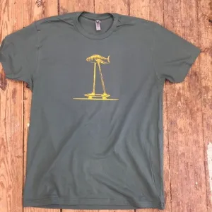 Fish on a Skateboard Short Sleeve Tee