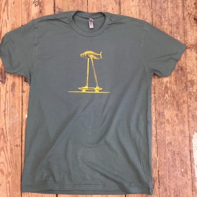 Fish on a Skateboard Short Sleeve Tee