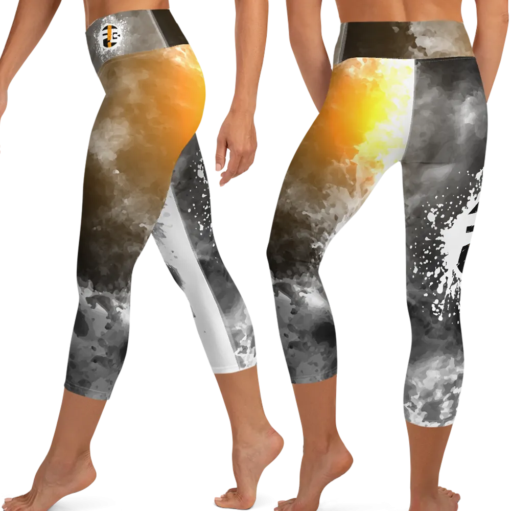 Fit Bitch - Yoga Capris - Smoke