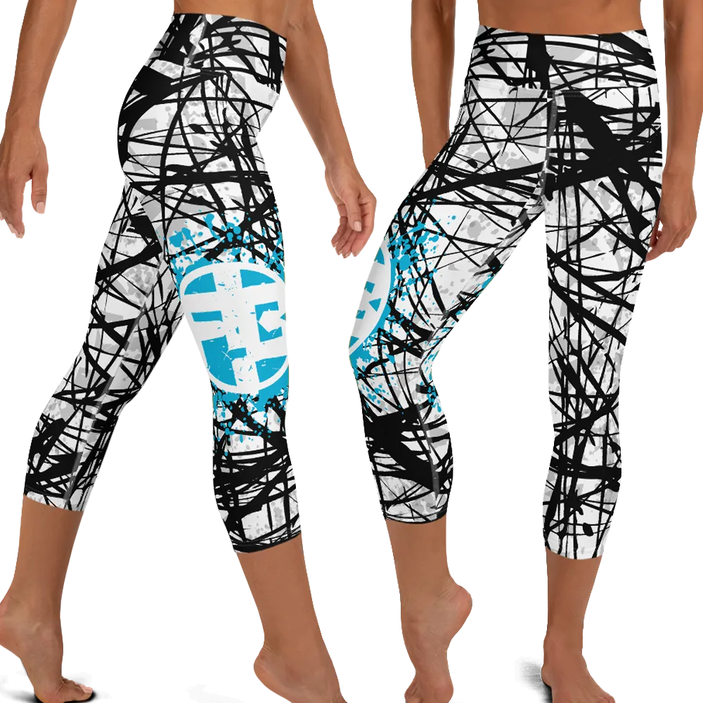 Fit Bitch - Yoga Capris - ZZ Stripes
