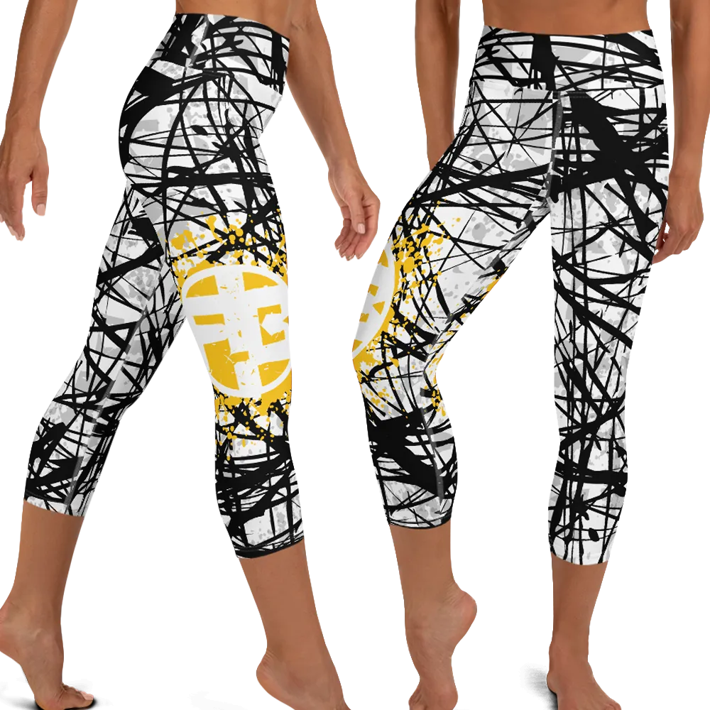 Fit Bitch - Yoga Capris - ZZ Stripes