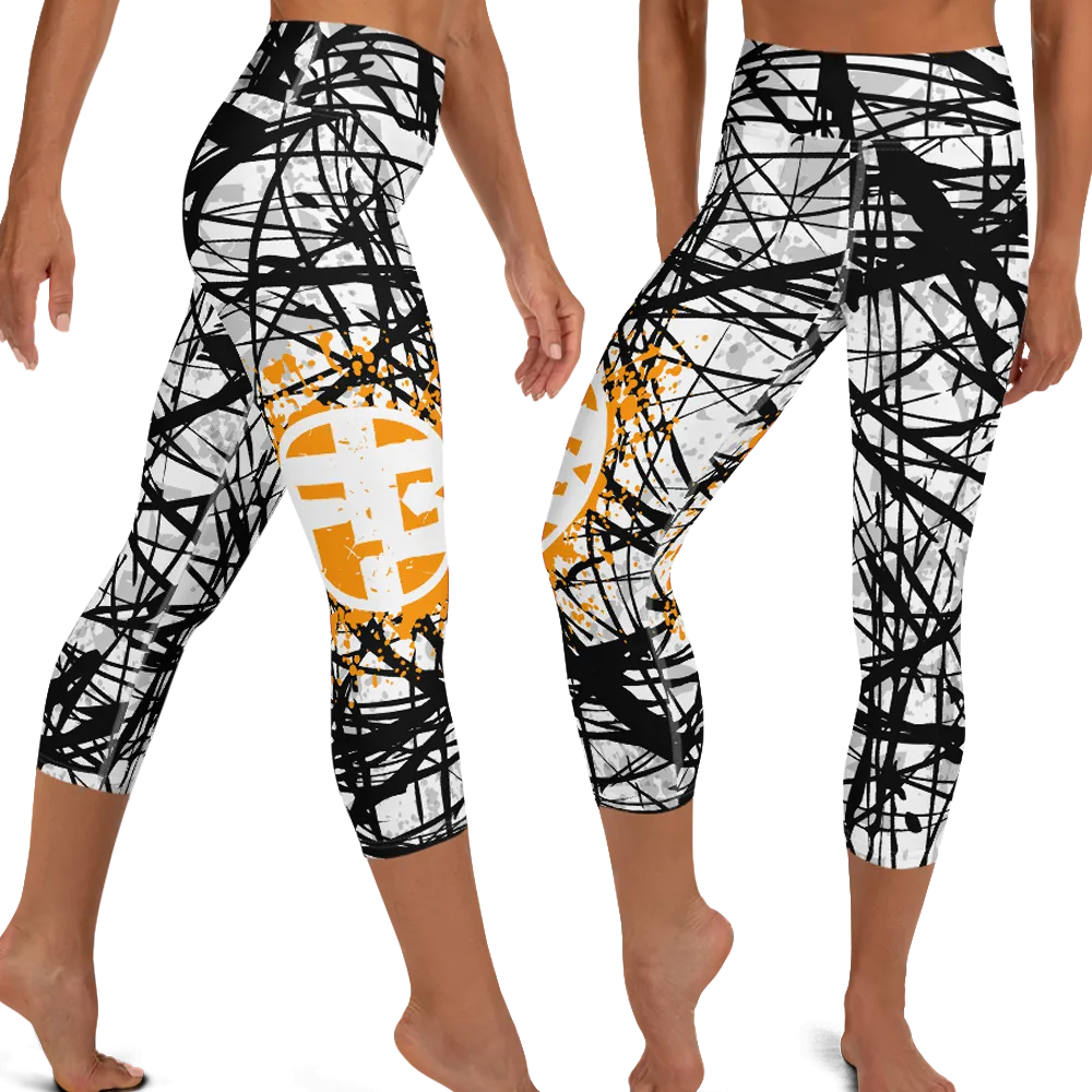 Fit Bitch - Yoga Capris - ZZ Stripes
