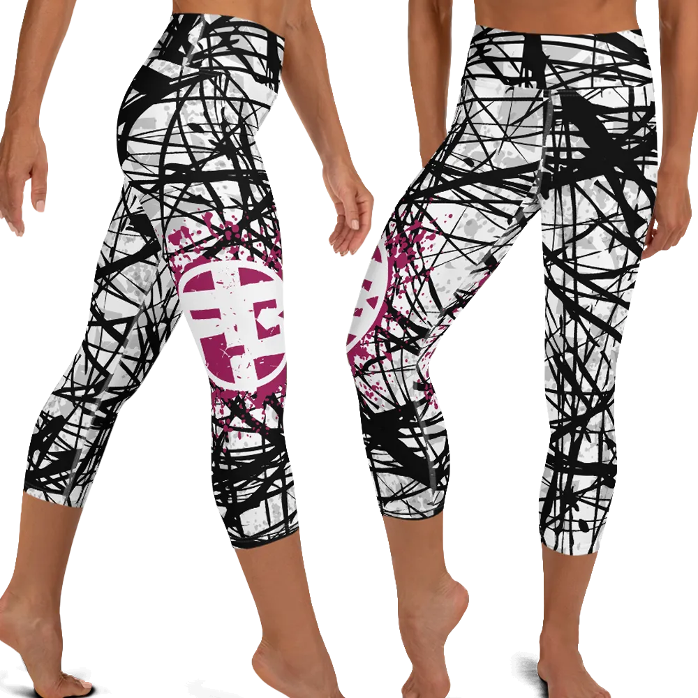 Fit Bitch - Yoga Capris - ZZ Stripes