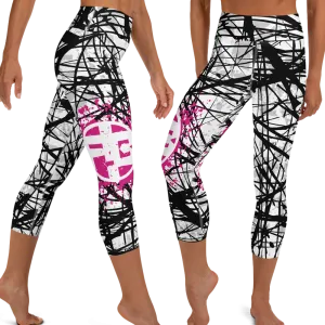 Fit Bitch - Yoga Capris - ZZ Stripes
