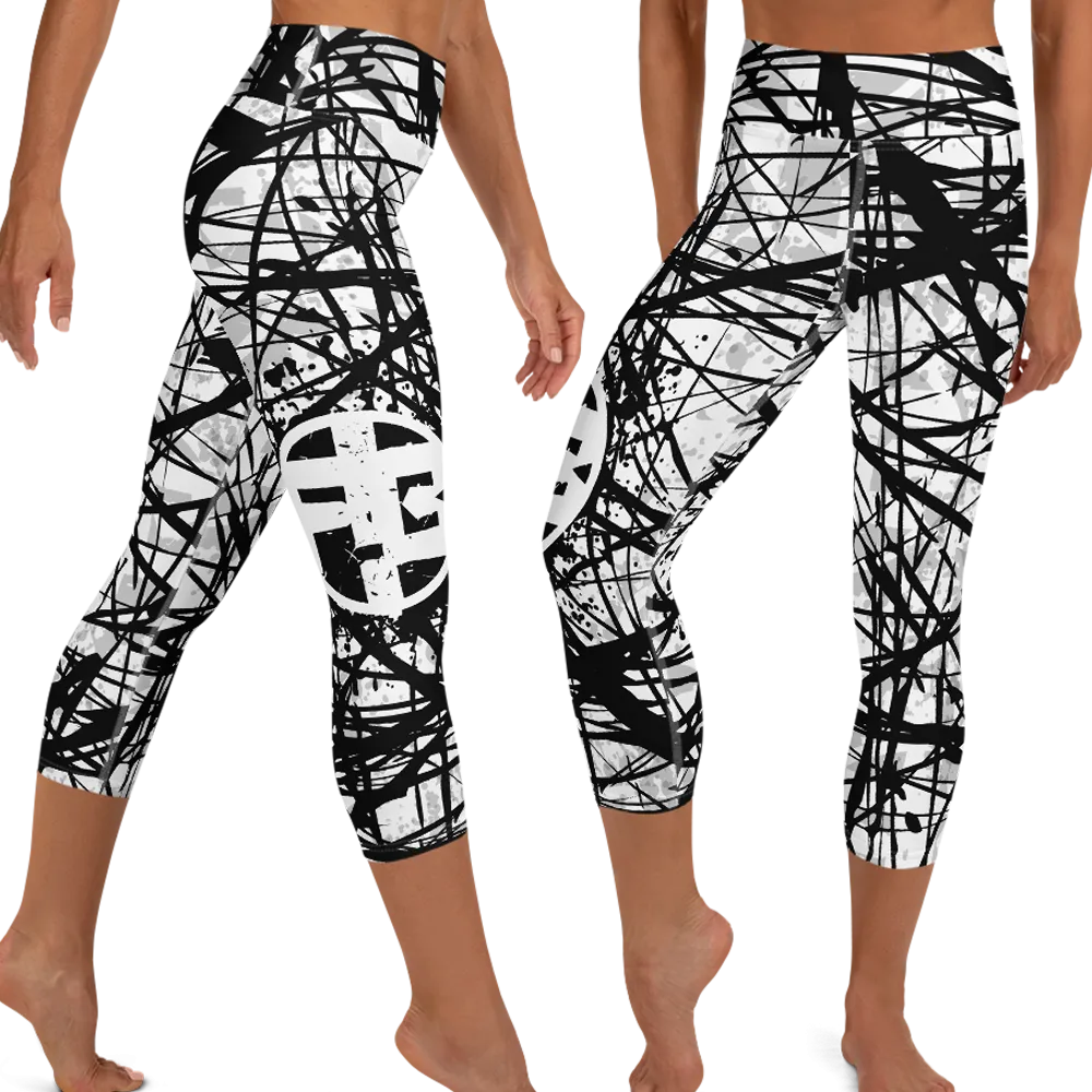 Fit Bitch - Yoga Capris - ZZ Stripes