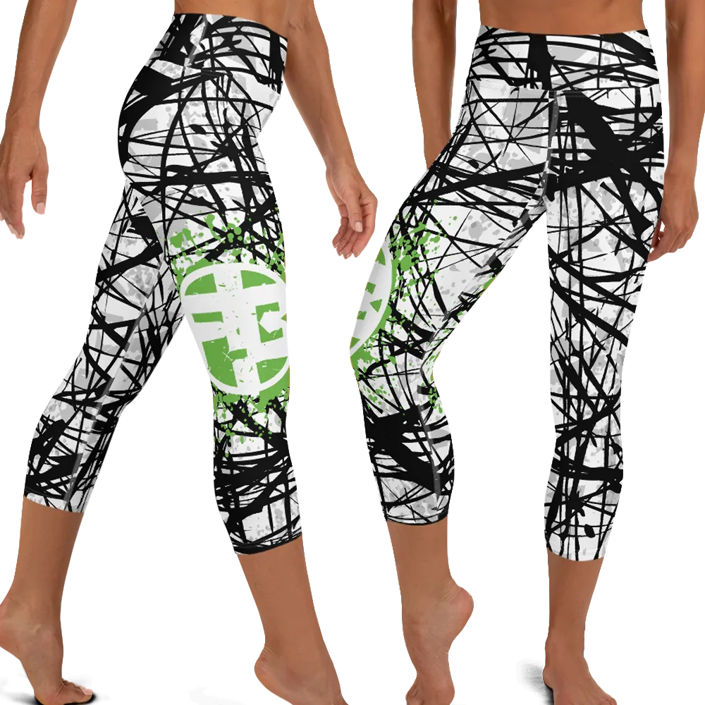 Fit Bitch - Yoga Capris - ZZ Stripes
