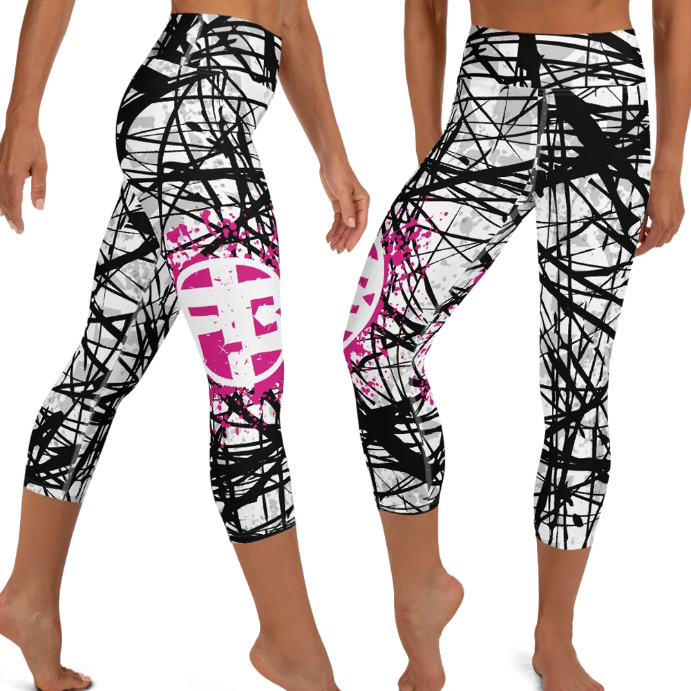 Fit Bitch - Yoga Capris - ZZ Stripes