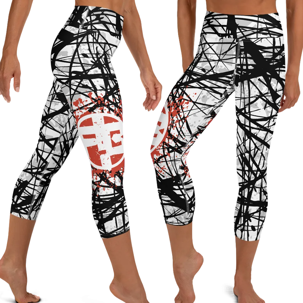 Fit Bitch - Yoga Capris - ZZ Stripes