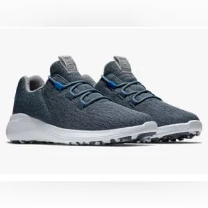 FootJoy Fj Flex Coastal mens Golf Shoe Grey Lace Up Comfort Size 9.5