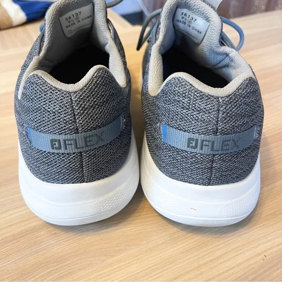 FootJoy Fj Flex Coastal mens Golf Shoe Grey Lace Up Comfort Size 9.5