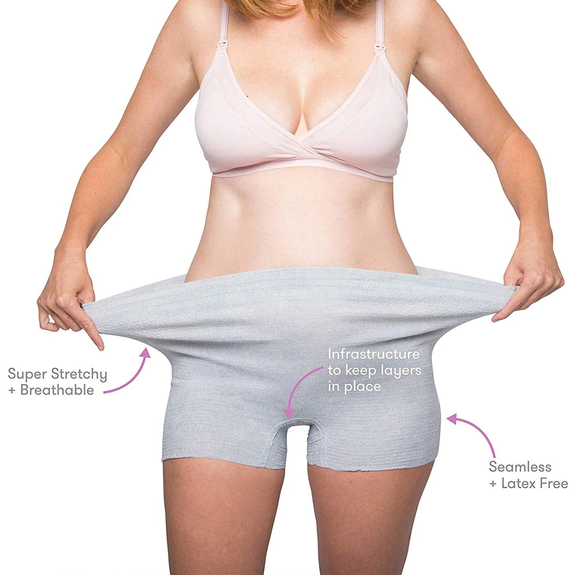 Frida Mom Disposable Postpartum Boyshort Underwear 8 PK