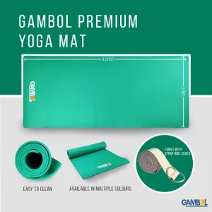 Gambol Yoga Mat (30 * 72) 8mm with Belt and Cover