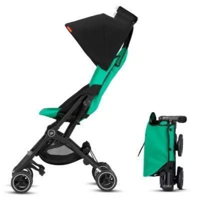 GB Pockit Plus All-Terrain Stroller with Raincover and Adapter - Laguna Blue