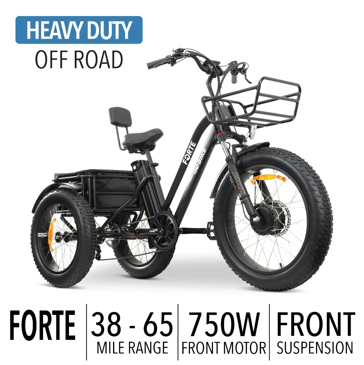 GOBike FORTE Electric All-Terrain Tricycle