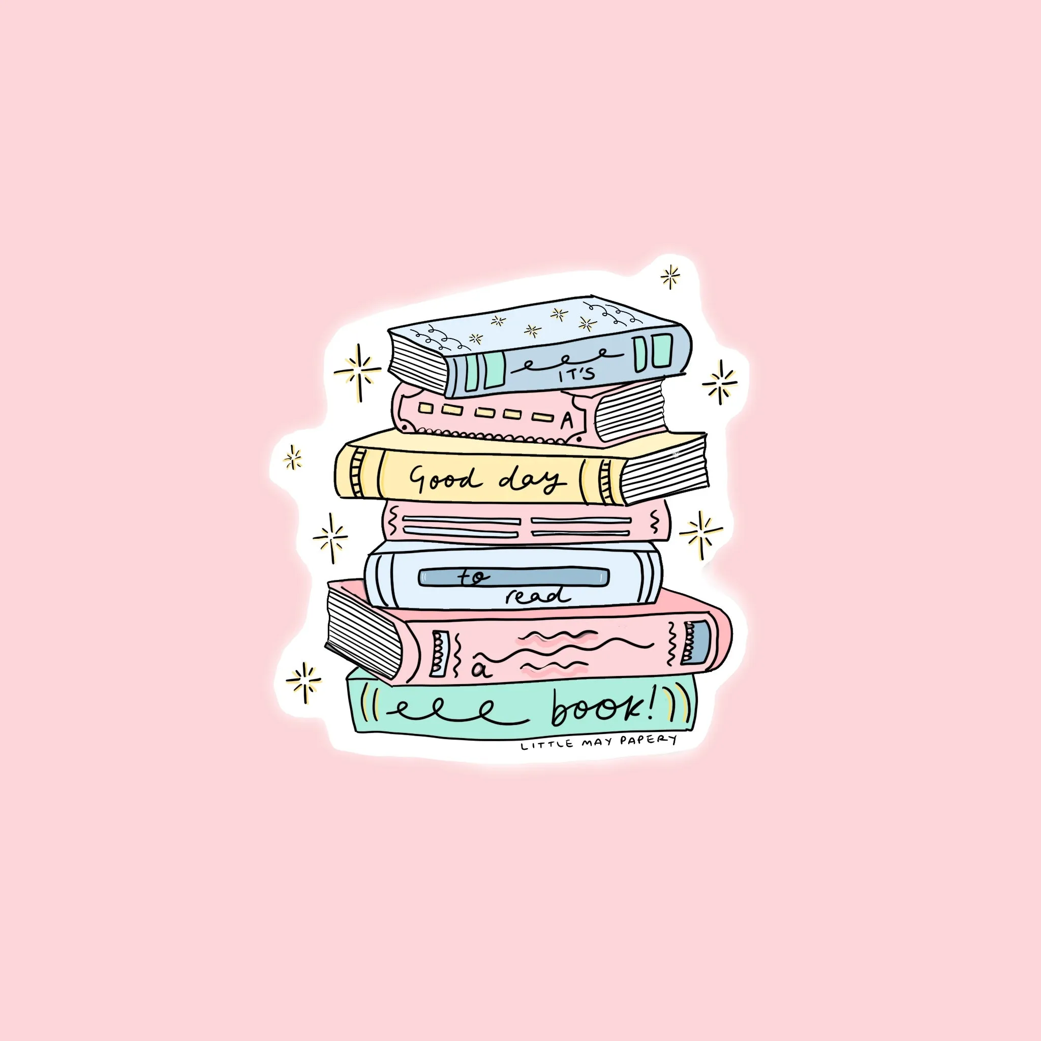 Good Day To Read a book Vinyl Sticker