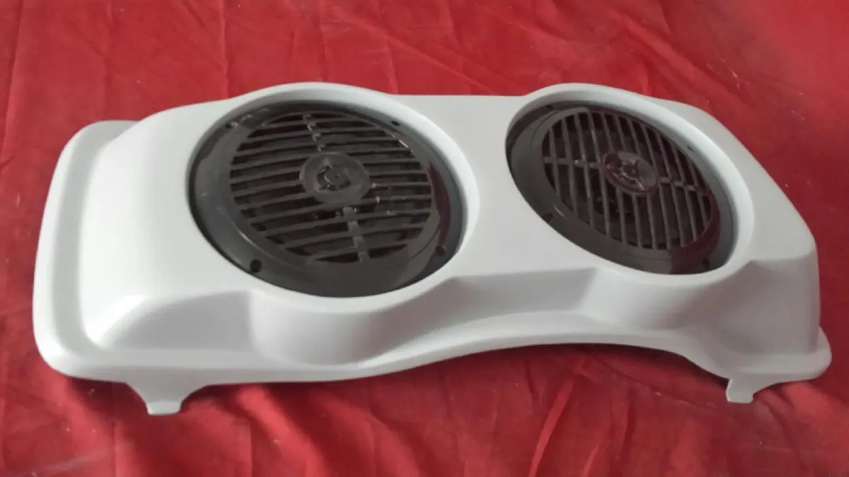 Harley Saddlebag Speaker Lids Dual 6.5" Harley Touring Stretched / Extended With Speakers
