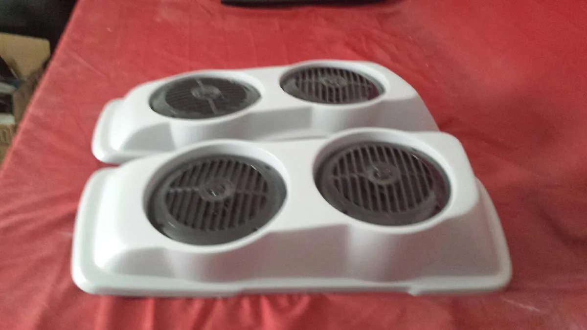 Harley Saddlebag Speaker Lids Dual 6.5" Harley Touring Stretched / Extended With Speakers