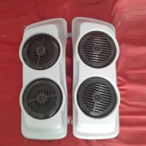 Harley Saddlebag Speaker Lids Dual 6.5" Harley Touring Stretched / Extended With Speakers