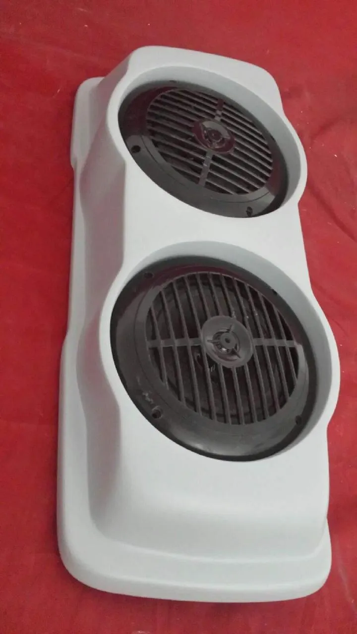 Harley Saddlebag Speaker Lids Dual 6.5" Harley Touring Stretched / Extended With Speakers