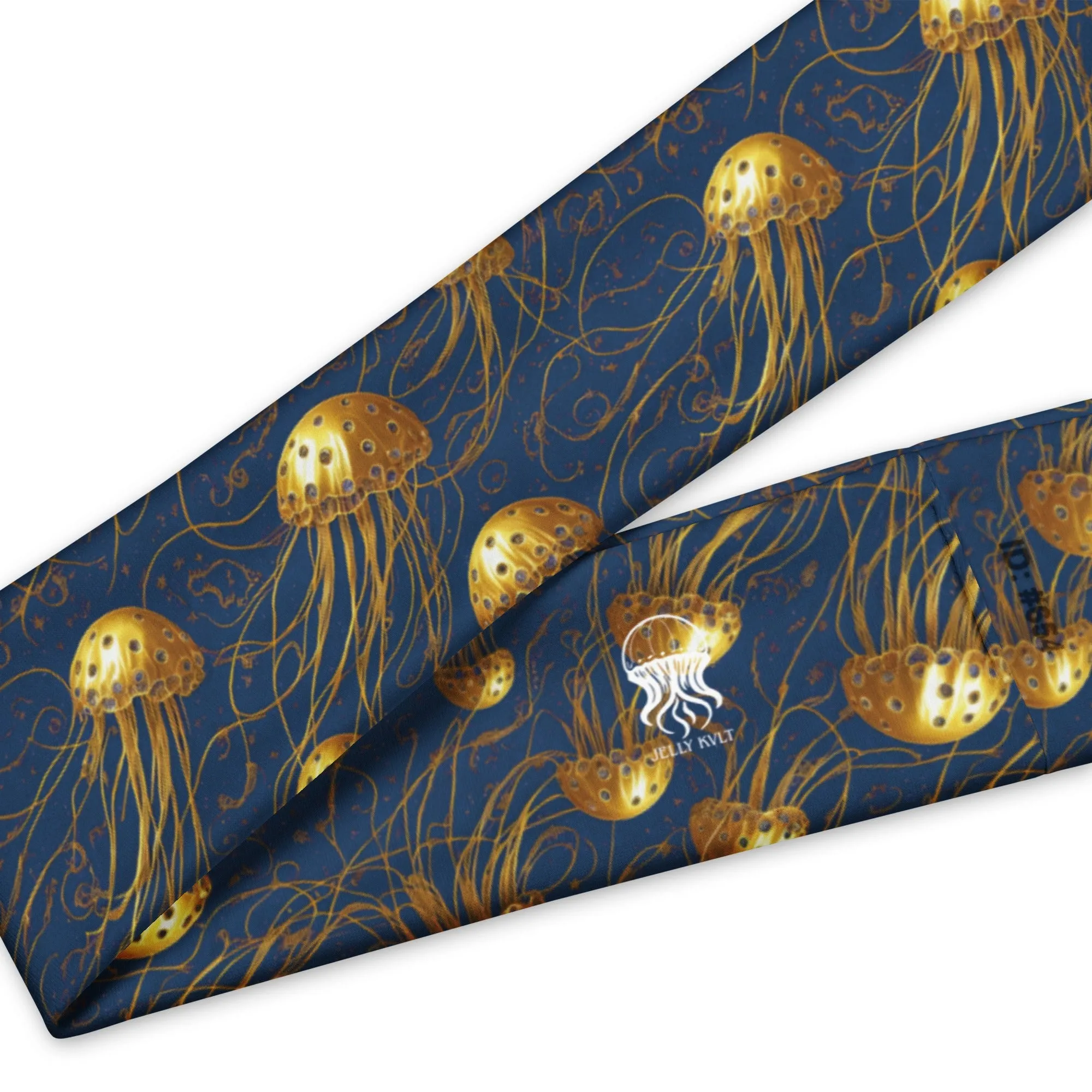 Headband - Blue and Gold Jellyfishes