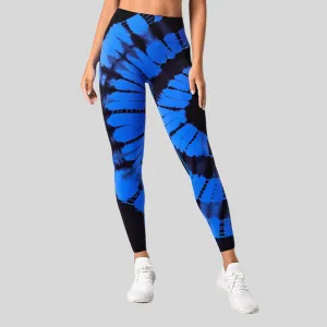 High Waist Elastic Tie-dye Seamless Yoga Pants