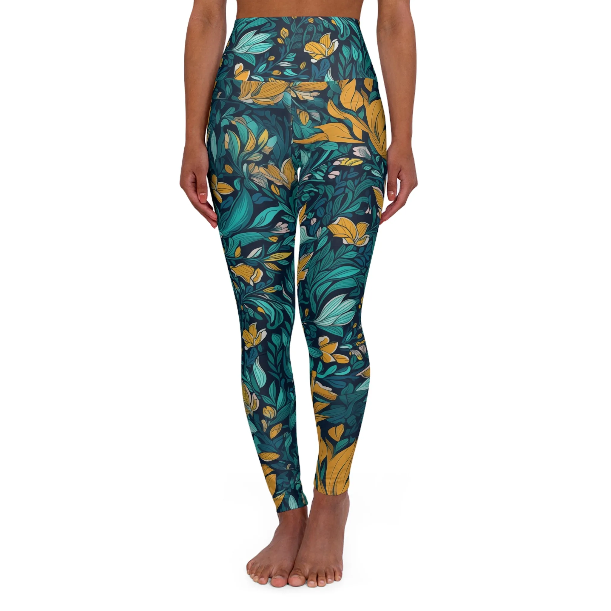 High Waisted Leggings - Bogdana Juizde Fora Ditsy Floral