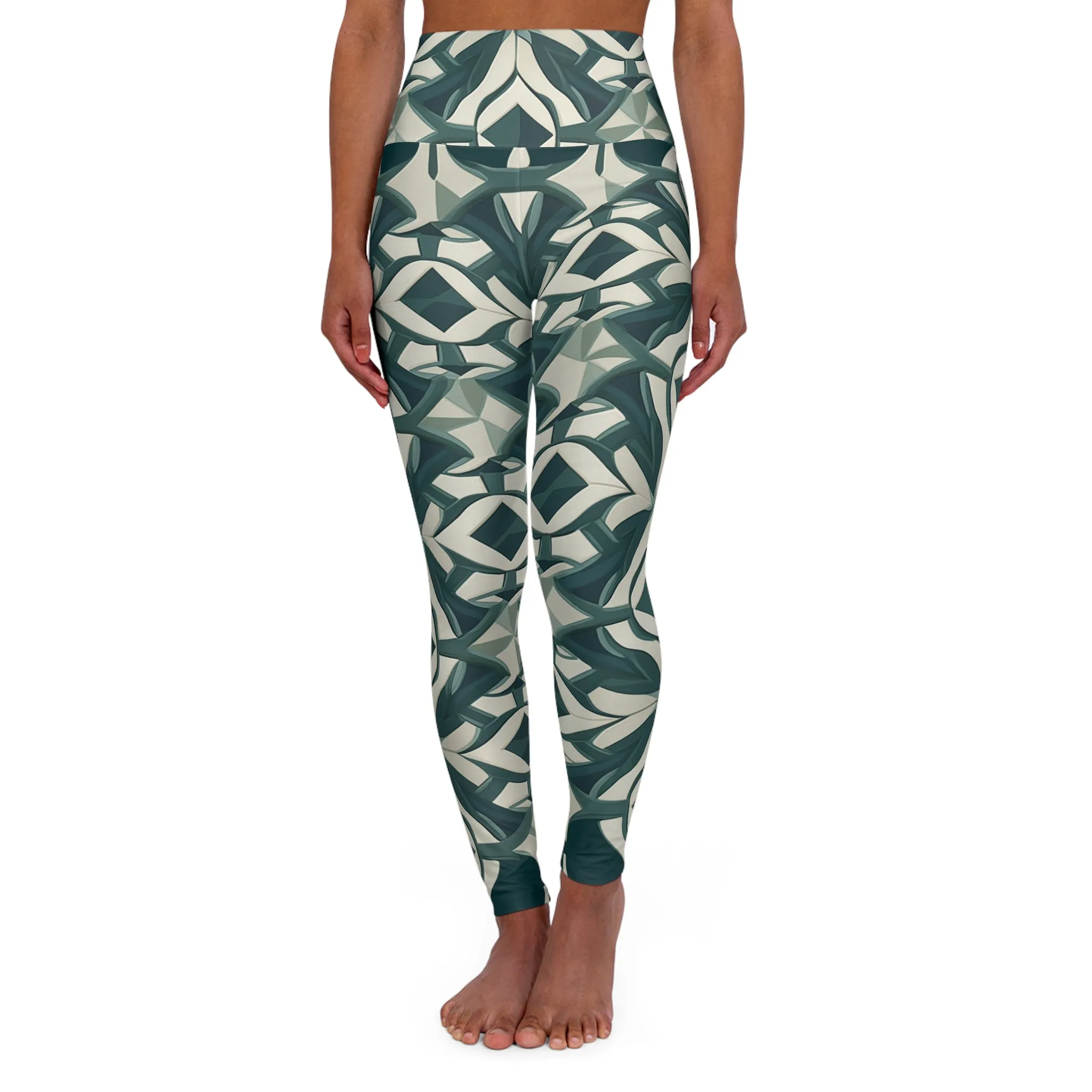 High Waisted Leggings - Colette Florence Trellis