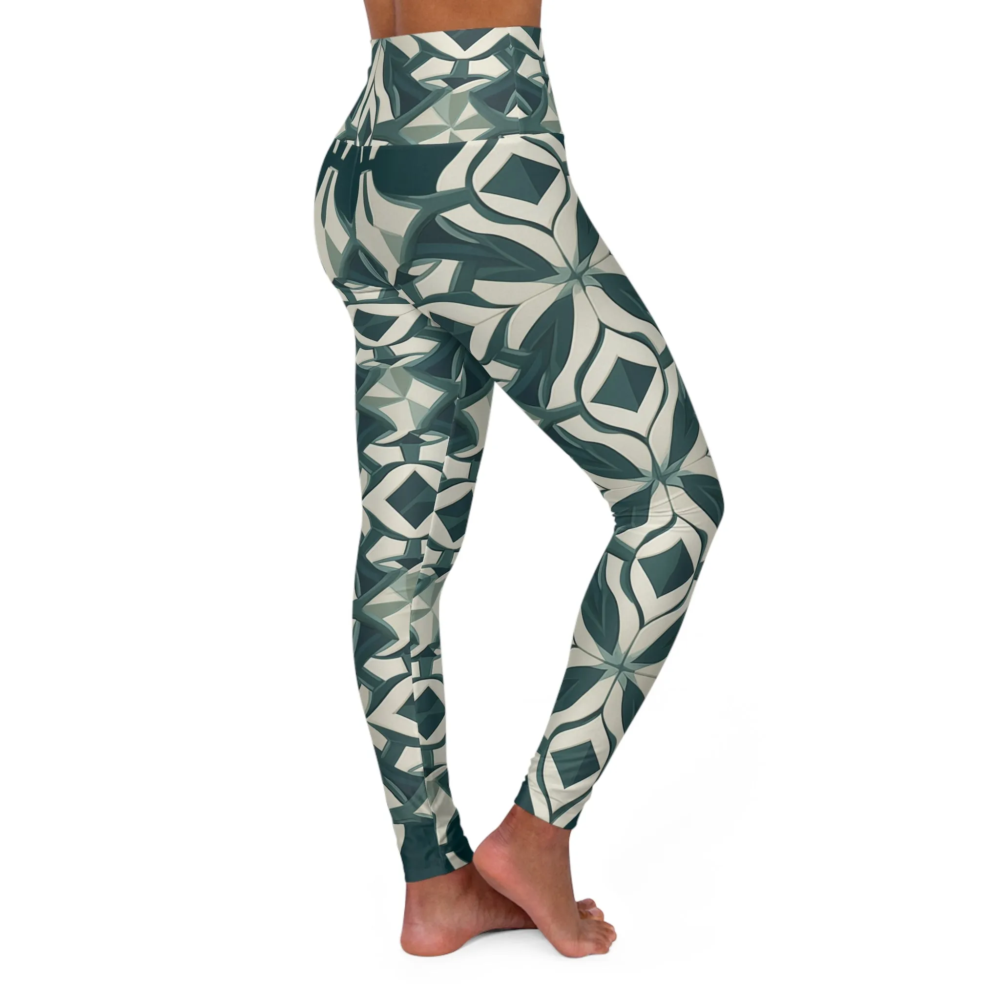 High Waisted Leggings - Colette Florence Trellis