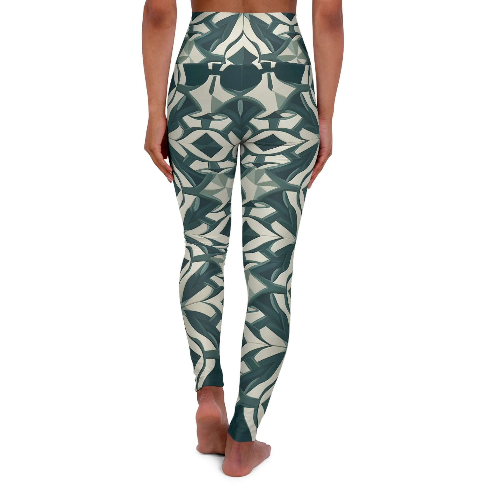High Waisted Leggings - Colette Florence Trellis