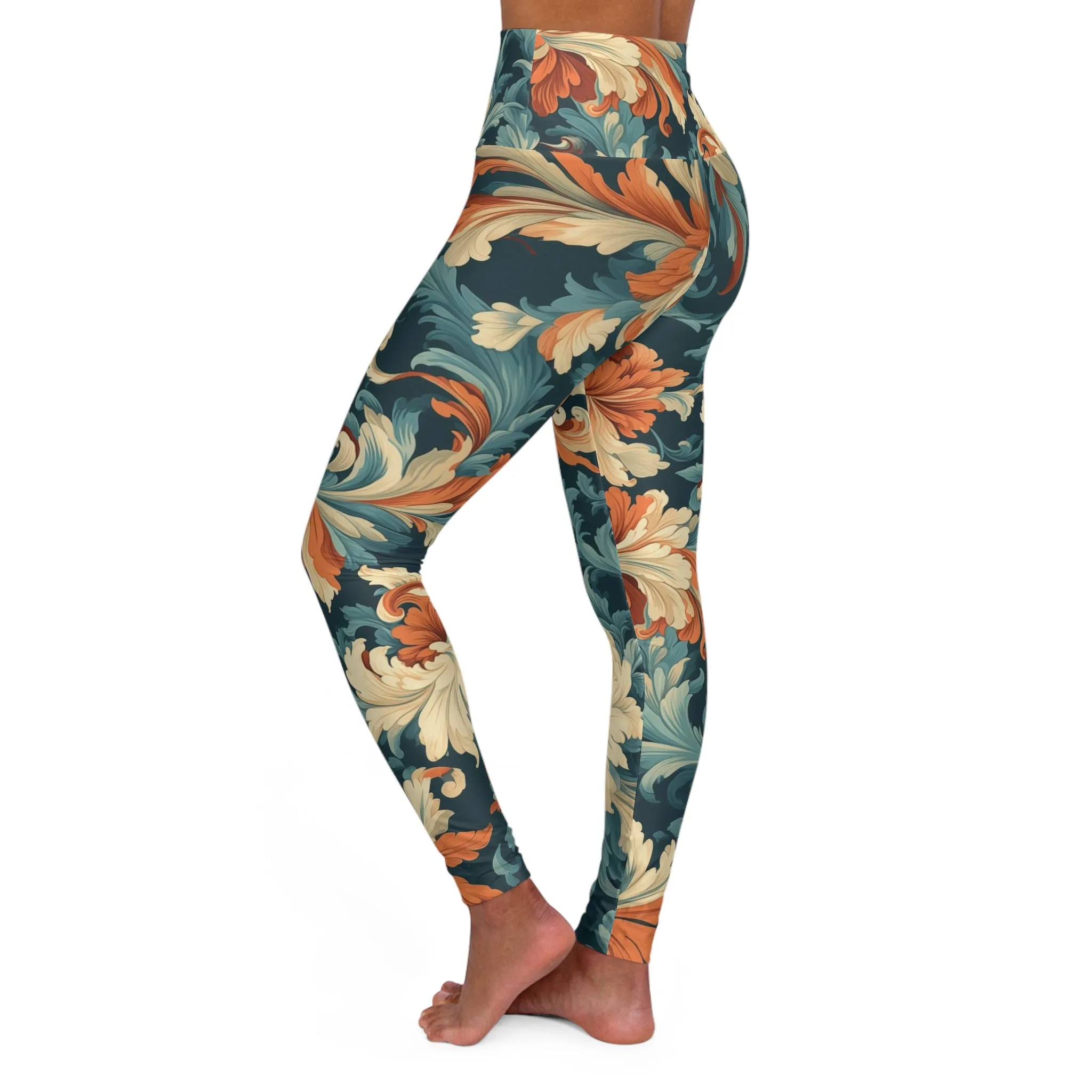 High Waisted Leggings - Iris Scotland Dreams