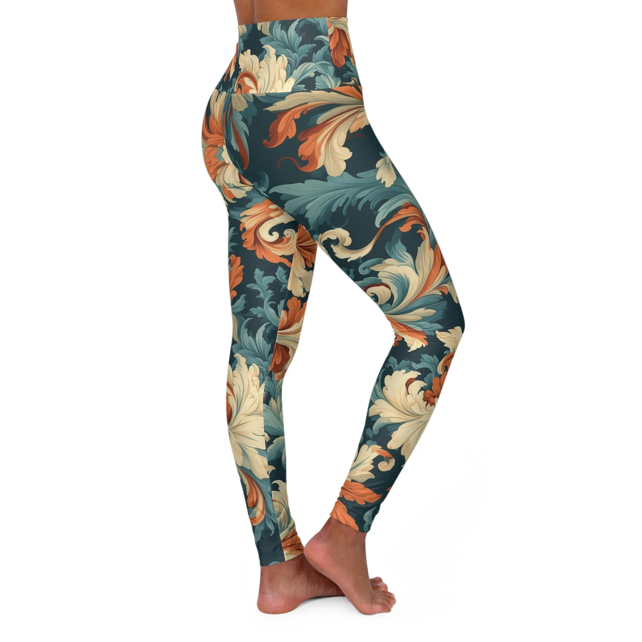 High Waisted Leggings - Iris Scotland Dreams