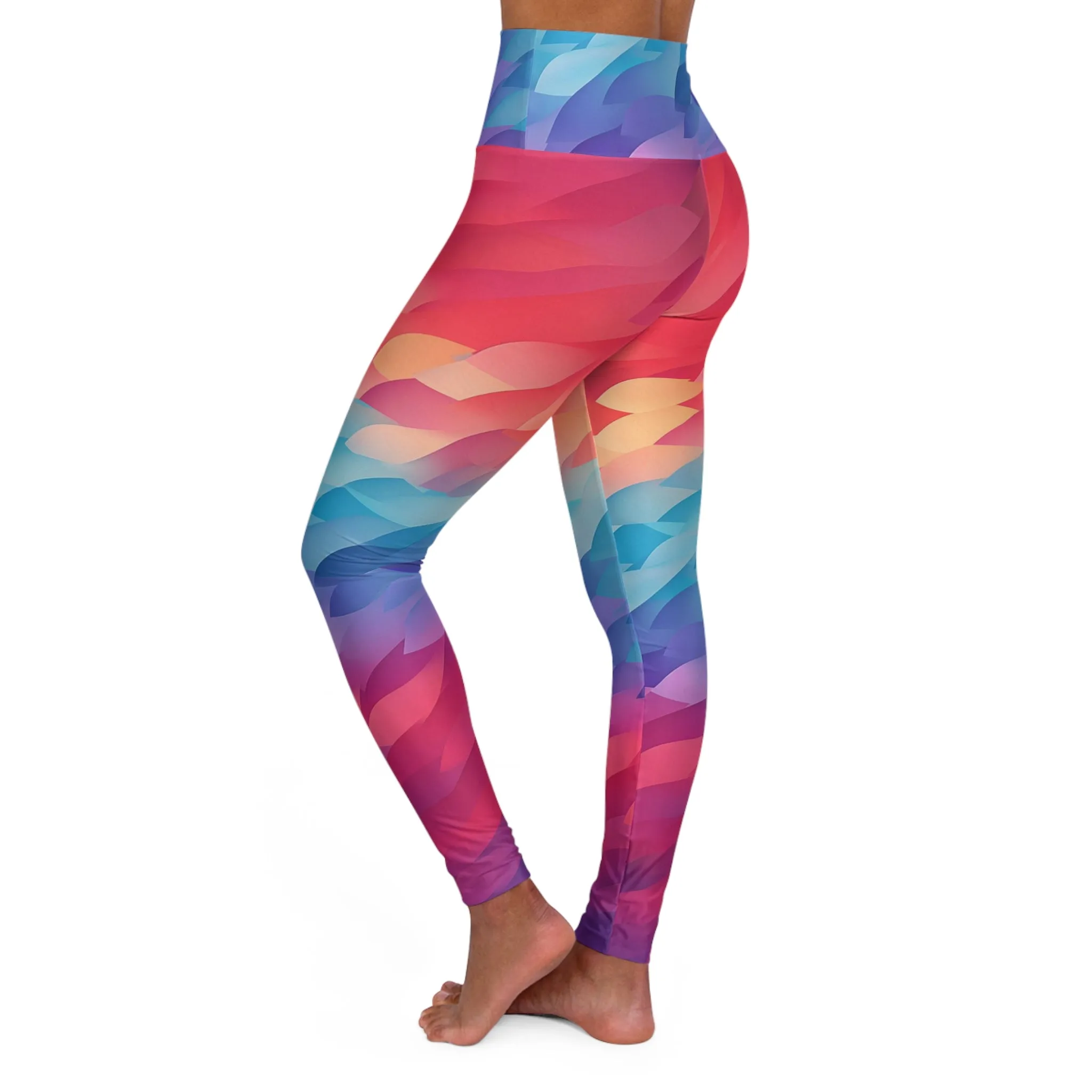 High Waisted Leggings - Isabeau La Rochelle Ombre