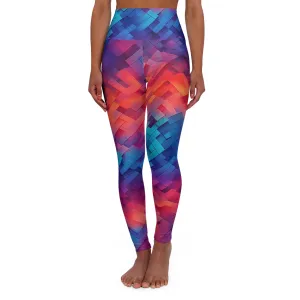 High Waisted Leggings - Philomena Milan Ombre