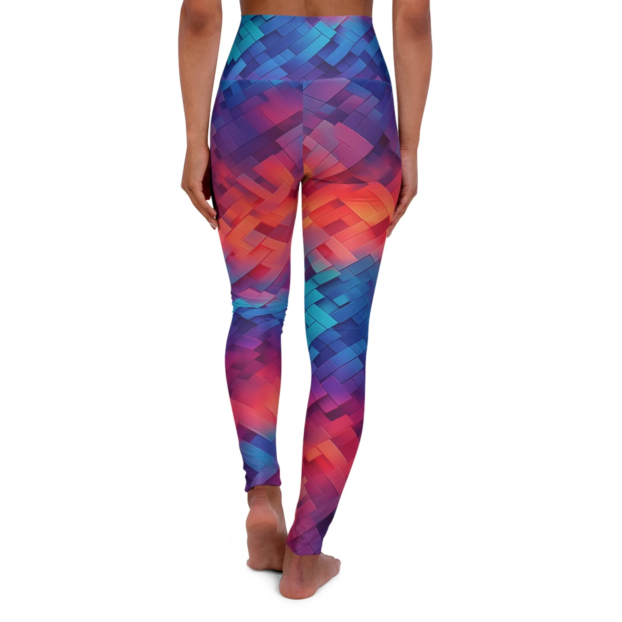 High Waisted Leggings - Philomena Milan Ombre