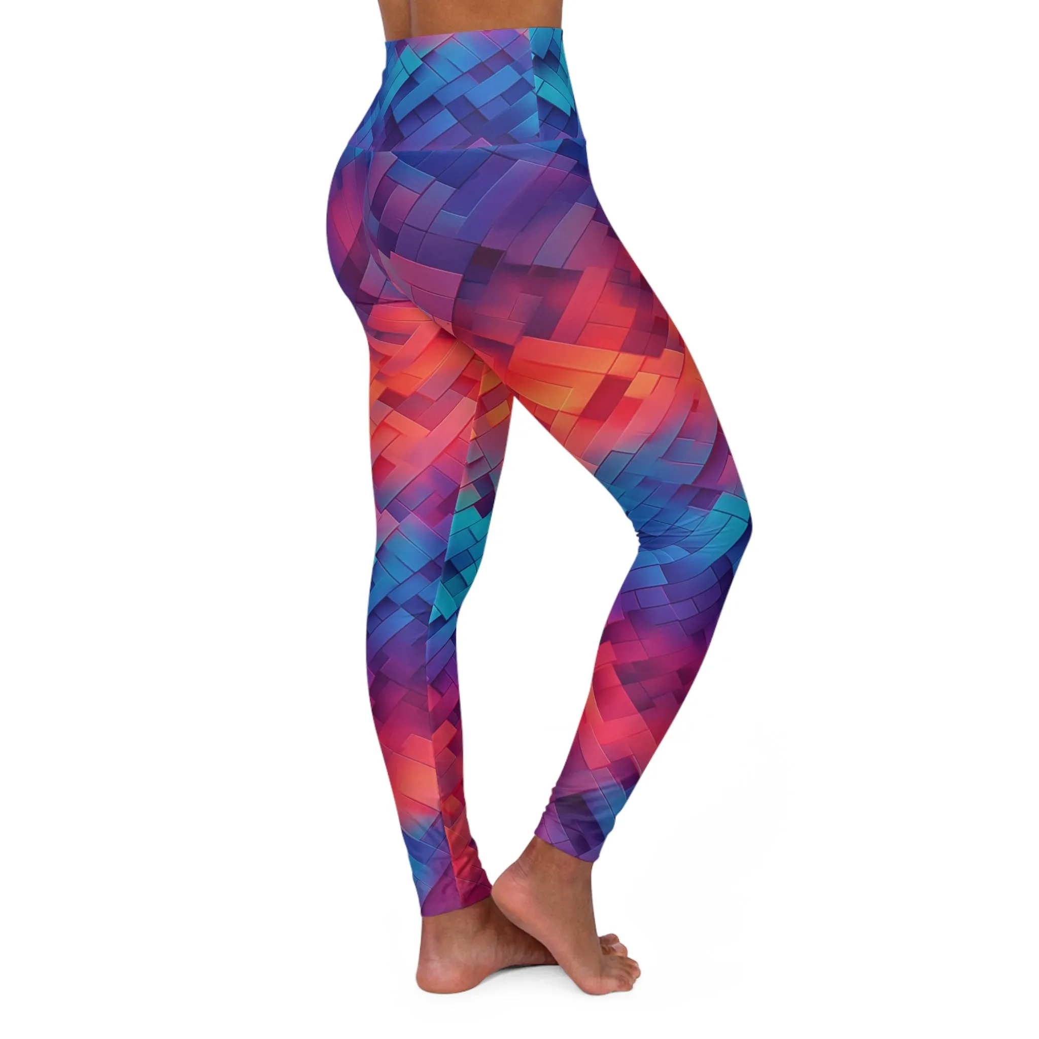 High Waisted Leggings - Philomena Milan Ombre