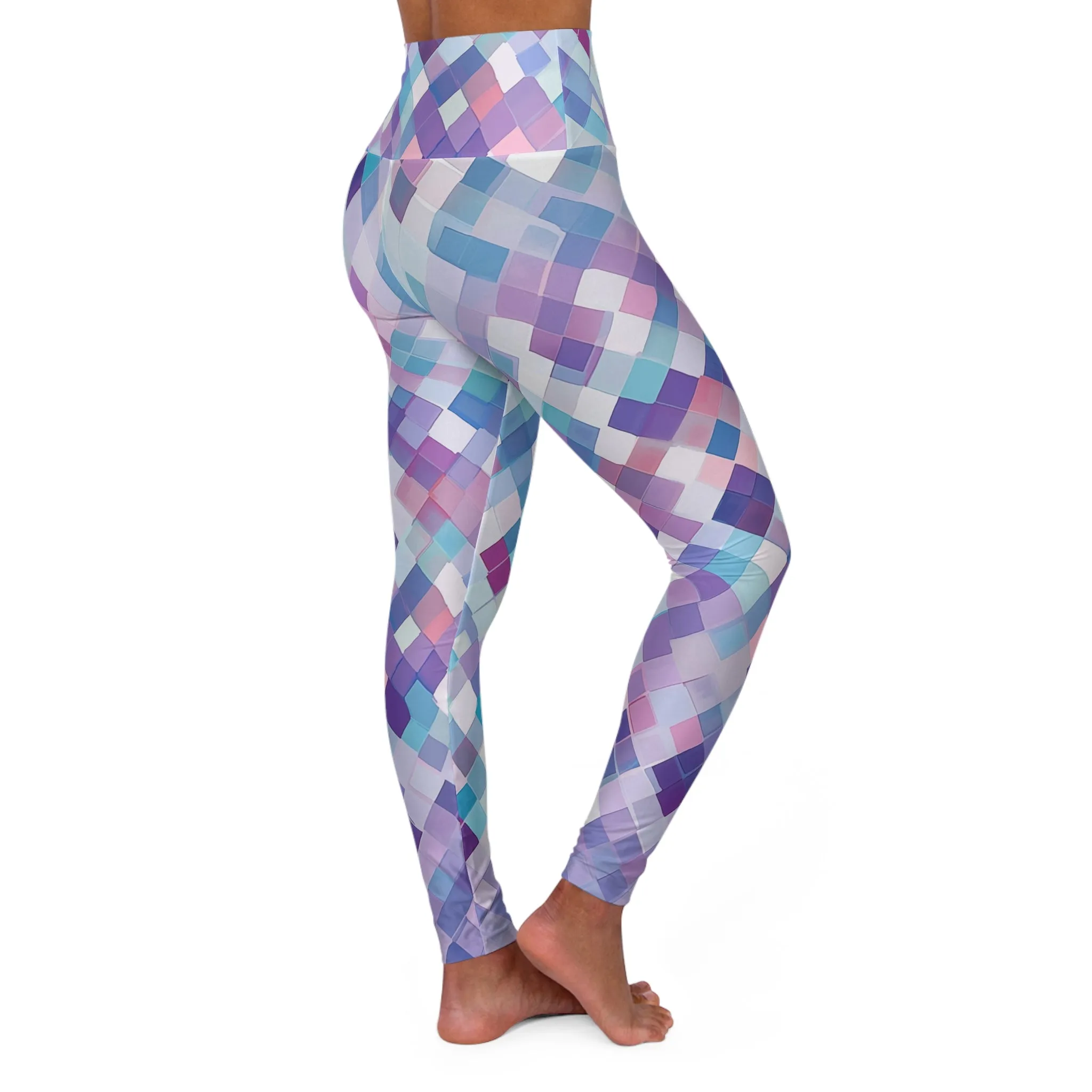 High Waisted Leggings - Regina Paris Argyle