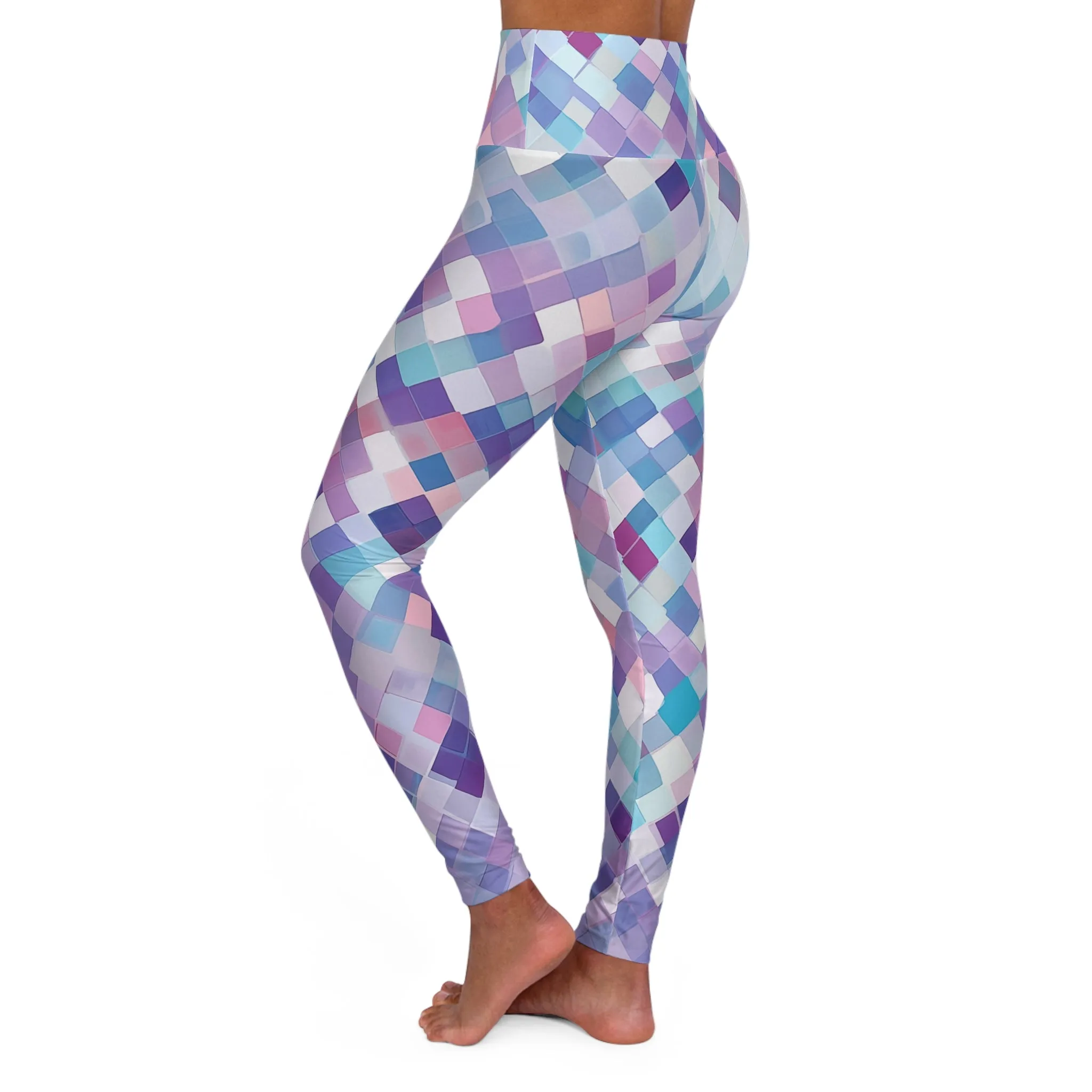 High Waisted Leggings - Regina Paris Argyle