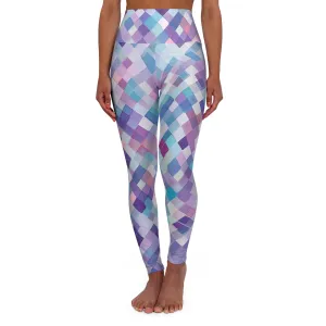 High Waisted Leggings - Regina Paris Argyle