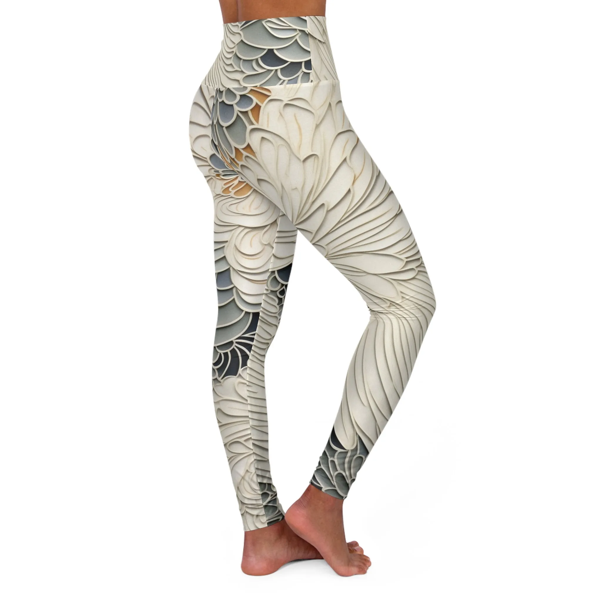 High Waisted Leggings - Romanticism.