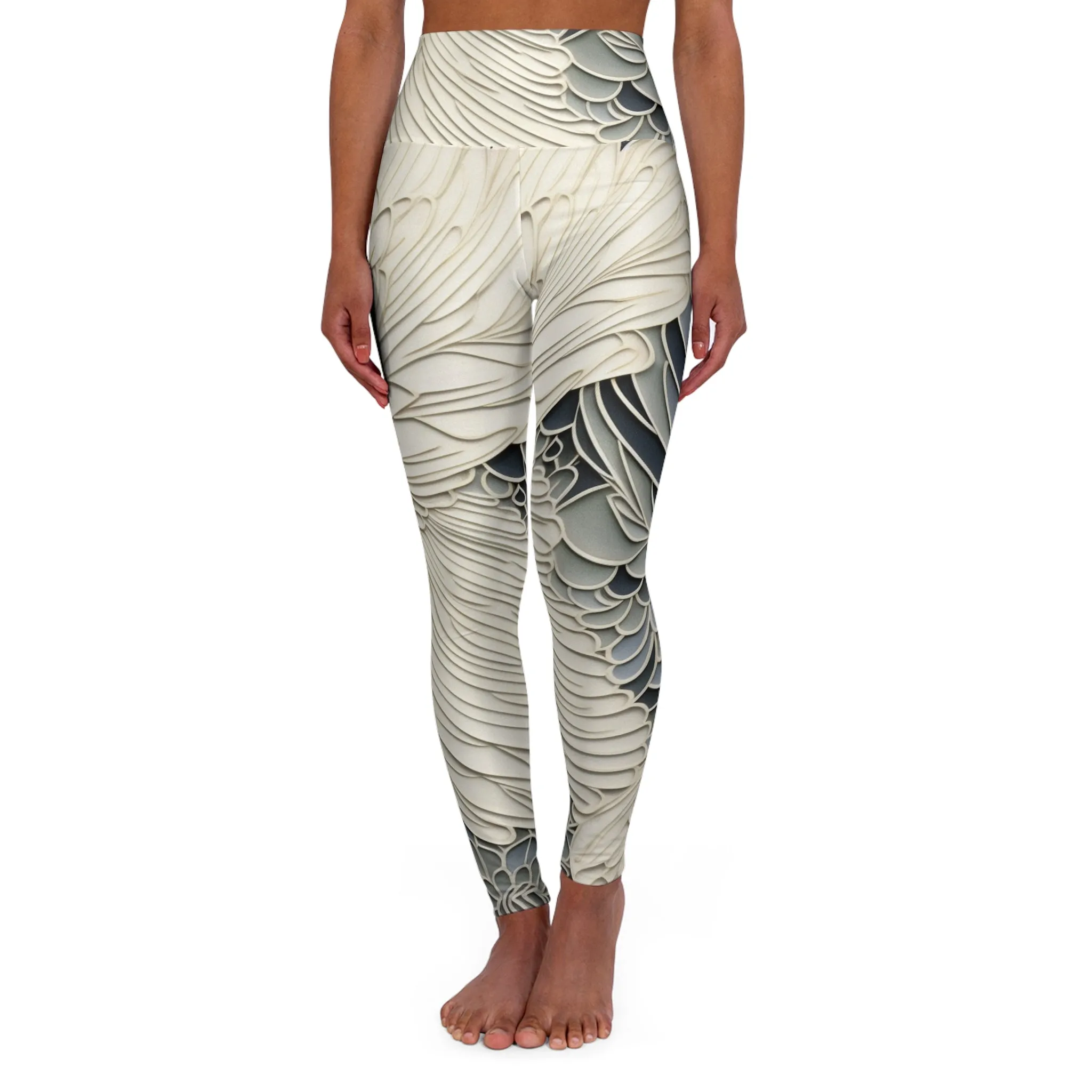 High Waisted Leggings - Romanticism.
